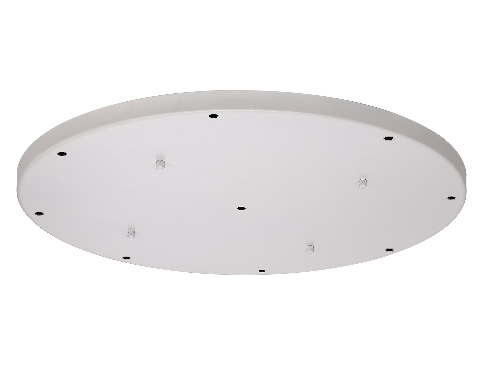 D0831WH  Hayes 9 Hole 60cm Round Ceiling Plate White